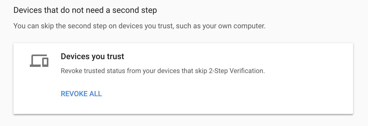 Revoke all trusted devices - this is key